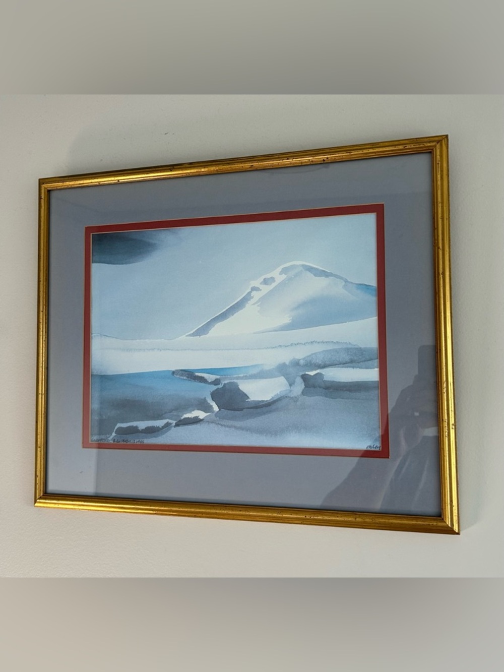 Toni Onley Original Art Silver River British Columbia 1985 Watercolor Signed VTG - Picture 3 of 11